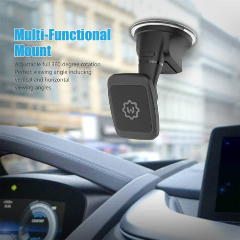 WixGear Dashboard Mount, Universal Magnetic Car Mount Holder, Windshield Mount and Dashboard Mount Holder for Cell