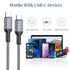 Basesailor 6.6ft USB C to Type C 100W Cable 2-Pack, Fast PD Charger for iPhone 15 Max, MacBook, iPad Pro, Samsung