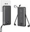 BRIBRON Portable Charger with Built-in Cables 10000mAh Power Bank with Cords, Slim Fast