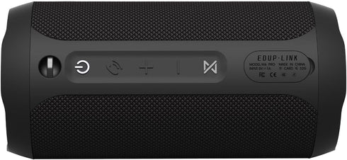 EDUPLINK Bluetooth Speaker, Portable Wireless, Waterproof IPX7, TWS Pairing Stereo, Built-in Microphone, Long Playtime