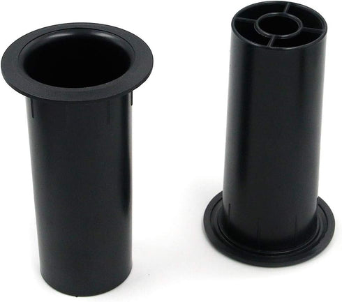 Geesatis 4 pcs Speaker Port Tubes 4.72" x 2" ABS Speaker Box Bass Air Port, Black