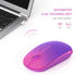 VssoPlor Wireless Mouse, 2.4G Slim Portable Computer Mice with Nano Receiver for Notebook, PC, Laptop (Gradient Purple)