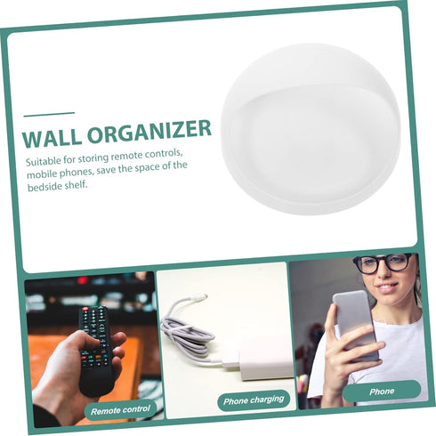 Wall-Mounted Phone Organizer & Charging Stand for Bathroom and Kitchen