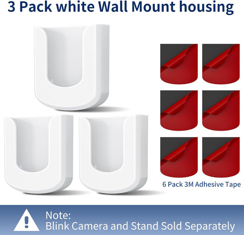 No Drill Blink Mini Mount for Blink Mini/Blink Mini 2/Blink Outdoor 4, Strong Adhesive, 3 Pack