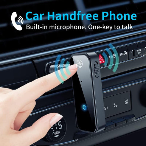 Bluetooth Transmitter Receiver Wireless Adapter, 3.5mm Aux Jack Stereo Audio Input Output for TV, Car