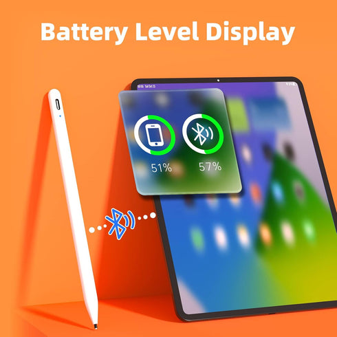 Simple Deluxe Stylus for iPad, Bluetooth Shortcut Pen with Battery Level Display, Compatible with iPad Pro 11/12.9"