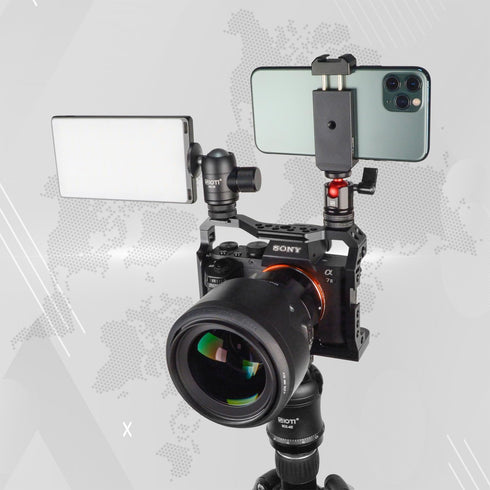 SIOTI Mini Tripod Ball Head - Swivel Mini Ball Head, Panoramic 360° Vertical Pan 90°, Compatible with Projector/DSLR