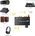 PROZOR Pre Amplifier for Turntable, Audiophile M/M Phono Preamp with Level Volume Controls and Power Adapter