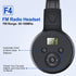 F4 Rechargeable Portable FM Radio Headphones, Best Reception FM Headset Radio Receiver for Daily Use