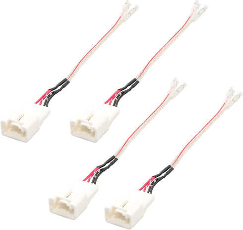 RED WOLF Front Rear Door Speaker Wiring Harness Adapter for Ford Focus Fusion Explorer Edge 2013-2021