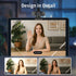 Kemeiv 2K Webcam PC Webcam with Microphone and Physical Privacy Cover, Noise-Canceling Microphone, Auto Light