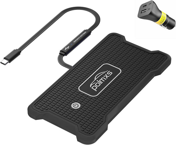 Wireless Charger Fast Wireless Car Charger, Light Up Charging Pad for Car Cell Phone, RGB Cordless Charger for S23/S22,