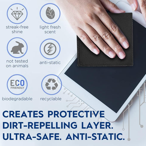 Screen Cleaner Spray (16oz) – Large Cleaning Kit for LCD, LED, OLED TV, Smartphone, Laptop, and Other Devices