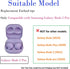 Purple Earbud Tips, 6 Pairs S/M/L Silicone Replacement Covers Compatible with Samsung Galaxy Buds 2 Pro Headphones
