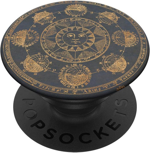 Celestial Mystical Moon Sun Magic Stars Luna Spiritual Women PopSockets Standard PopGrip