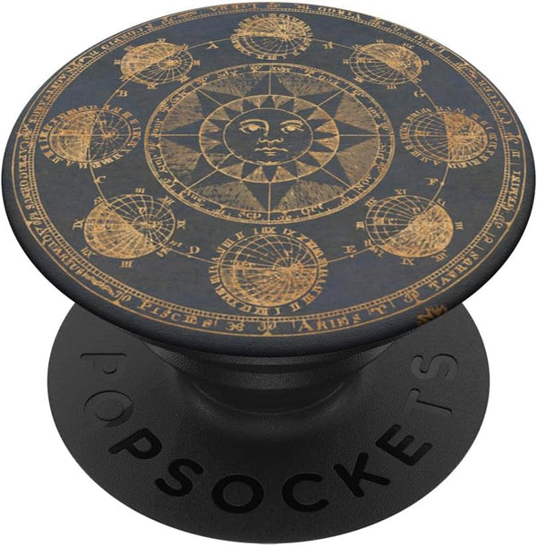 Celestial Mystical Moon Sun Magic Stars Luna Spiritual Women PopSockets Standard PopGrip
