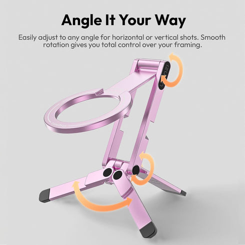 ULANZI MA60 16 15 14 13 12 Magnetic Phone Tripod Stand for iPhone - Aluminium Smartphone Mini Tripod Pocket Cell Phone