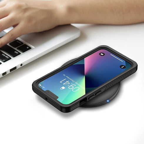 Lanhiem IP68 Waterproof Dustproof Shockproof Case for iPhone 13, Full Body Sealed Protective Front and Back Cover, 6.1