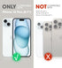 SUPCASE iPhone 15 Plus Case with Stand, Compatible with MagSafe, Built-in Screen Protector, Black