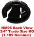iMBAPrice NM95-25 Black Button Push-In NM Cable Connector, 25-Pack, Fits 3/4-Inch Knock Outs