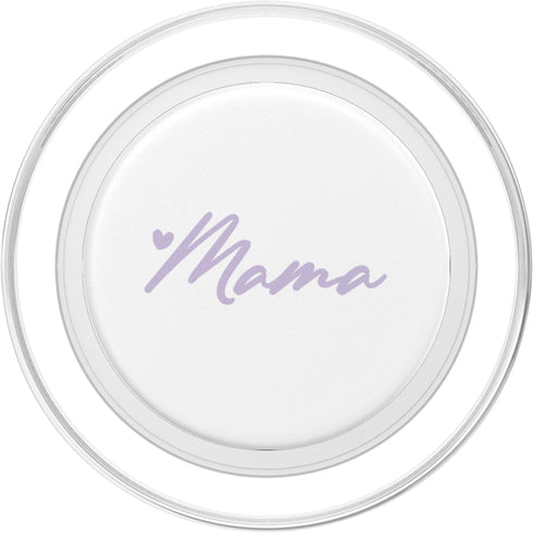 Mama Gifts & Designs for Girls Light Pastel Purple White Heart Mama PopSockets PopGrip for MagSafe