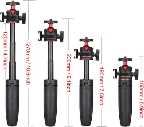 Anntery Sony,Canon,Nikon,Fujifilm,Panasonic,Black-A028 Camera Tripod Flexible for Mini Desktop Table Tripod Extendable