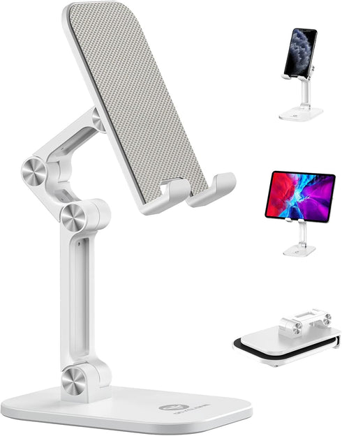 OCYCLONE Phone Stand, Adjustable Height and Angle Foldable Cell Phone Stand Holder for
