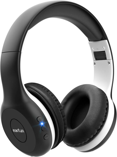 EarFun K2 Kids Bluetooth Headphones with Volume Limiting, 40H Playtime, Bluetooth 5.4, Mic, Foldable Over-Ear Design