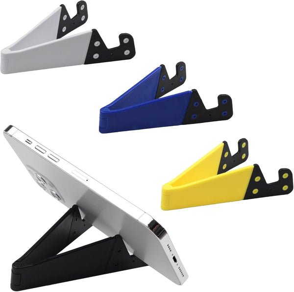 Ceemiaa Portable Mobile Phone Stand for Desk, Foldable Pocket Travel Holder, Universal V