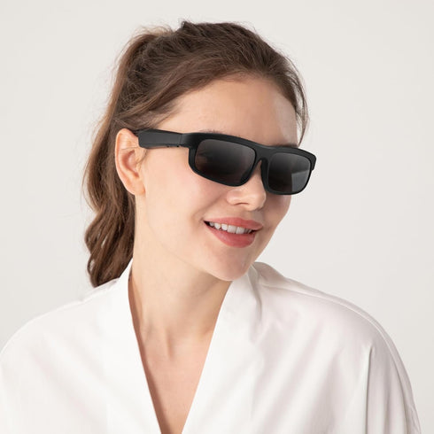 Smart Glasses, Polarized Bluetooth Sunglasses with Built-in Mic & Speakers, Voice Assistant, UV Protection