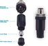 Aviation Connector Plugs, Lonlonty Ethernet M12 Connector Field Wireable IP67 Waterproof Male Plug