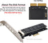 Cablecc PCI Express PCI-E 1X to 12+16Pin Convert Card for 2013-2017 Mac Pro Air SSD, Compatible with A1493 A1502 A1465