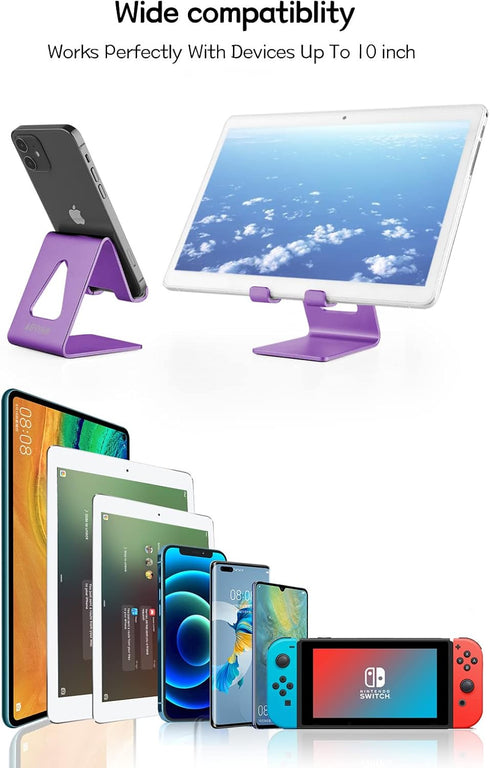 Phone Holder for Desk, Aluminum Desktop Dock for iPhone 15 14 13 12 Pro 11 X Xs Max 8 7 6 6s Plus SE Samsung