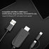 Micro USB/Type-C Adapter HDMI Cable, 1080P Bluetooth Same Screen Cable for Android Mobile Phone to HDMI TV, Monitor