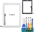 SRJTEK Touch Screen Replacement for iPad 4 4th Gen A1458 A1459 A1460, Includes Home Button and Adhesive