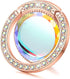 Glitter Bling Bling Phone Ring Holder, Sparkle Grip with Flat Diamond, Rhinestone Cell Finger Ring for Phones (Rose
