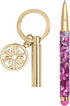 Lilly Pulitzer Keychain Pen with Stylus Tip, Black Ink Ballpoint Pen, Mini Stylus Pen for Tablets Phones and Touch Screens, Amarena Cherry