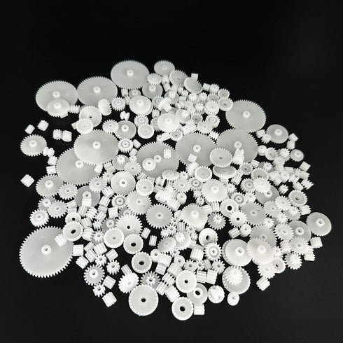 URIMPAVIDO 200PCS Module 0.5 Plastic Gear Single Gear Spindle Gear Small Motor Gears