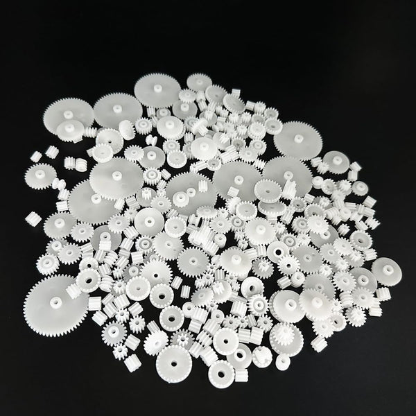 URIMPAVIDO 200PCS Module 0.5 Plastic Gear Single Gear Spindle Gear Small Motor Gears