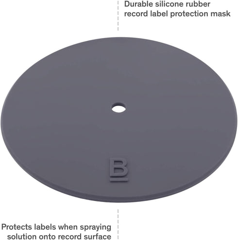 Record Cleaning Solution, 6.75oz Vinyl Cleaner Fluid with Cloth & Record Label Protector Kit