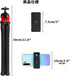 MINICOR Flexible Bendable Tripod for iPhone and Action Cameras,Mini Handheld Portable Tripod Stand for Vlogging Travel