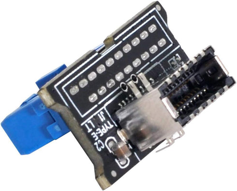 xiwai Vertical USB 3.1 Front Panel Socket Key-A Type-E to USB 3.0 20Pin Header Male Extension Adapter for Motherboard