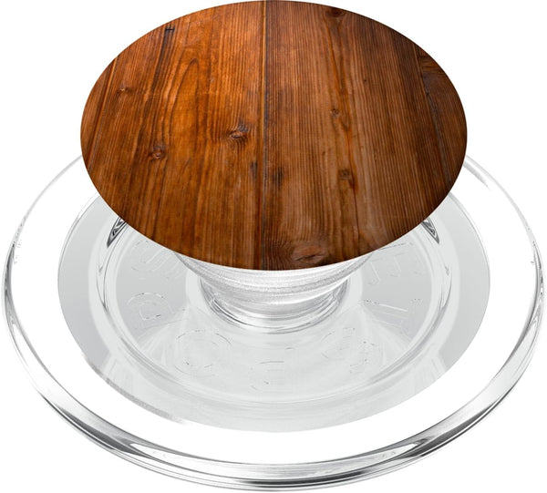 PopSockets PopGrip: Vintage Wood Grain Pattern, Swappable Grip for Phones & Tablets, Compatible with MagSafe