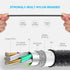 3 in 1 Fast Charger Cable 3A, Multi USB Connector for Phone 12, 11 Pro, Samsung Galaxy, 4FT/2Pack (Charging Only)