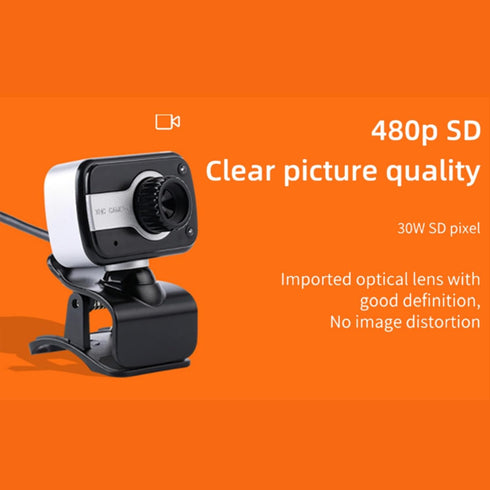 GLOGLOW 4K 640 480 Webcam for PC Desktop Laptop with Microphone, x USB Computer Camera, Plug & Play, Privacy Cover
