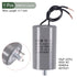 YOKIVE CBB60 Run Capacitor, 450V AC 20uF 50/60Hz with M8 Fixing Stud Run Round Capacitor, Low Loss, Great for Washing Machines Motor (Black, 74x40mm)