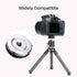 Camera Tripod Mini Ball Head Mount with Cold Shoe, 360 Pan & 90 Tilt Adapter for DSLR/Light Stand