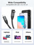 XAOSUN USB C to USB C Cable, Right Angle USB C 3.2 Gen 2 Cable 20Gbps USB Type C Data Transfer 4K Video Cable 90 Degree