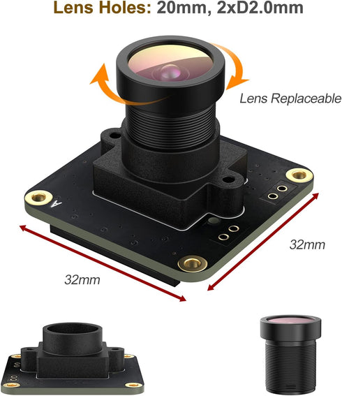 innomaker OV9281 309fps Global Shutter Camera Module with Mono Sensor, High Speed, Native Raspberry Pi OS Driver