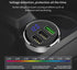 LIHAN 3 USB Car Charger - 12V/24V Voltage Meter, QC3.0 Output, Compatible with iPhone, iPad, Samsung